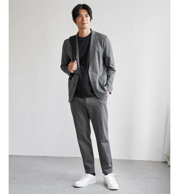 IKKA LOUNGE「【雑誌MonoMax4月号掲載】GOKU楽ワークポンチイージーパンツ「小泉孝太郎さん着用モデル」」|スラックス|