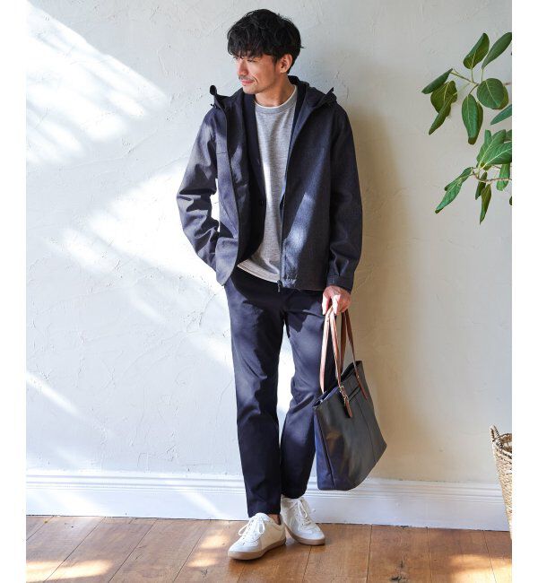 IKKA LOUNGE「【雑誌MonoMax4月号掲載】GOKU楽ワークポンチイージーパンツ「小泉孝太郎さん着用モデル」」|スラックス|