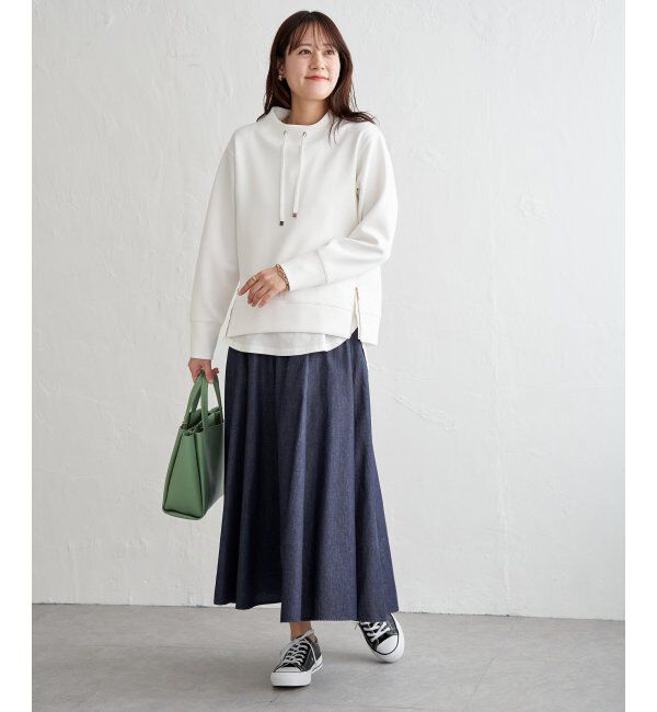 ikka「【雑誌InRed4月号掲載】GOKU楽カノコダンボールプルオーバー【親子コーデ】」|パーカー|