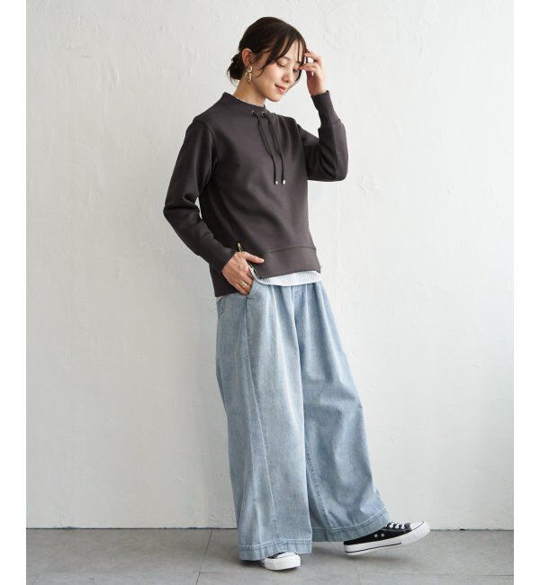 ikka「【雑誌InRed4月号掲載】GOKU楽カノコダンボールプルオーバー【親子コーデ】」|パーカー|