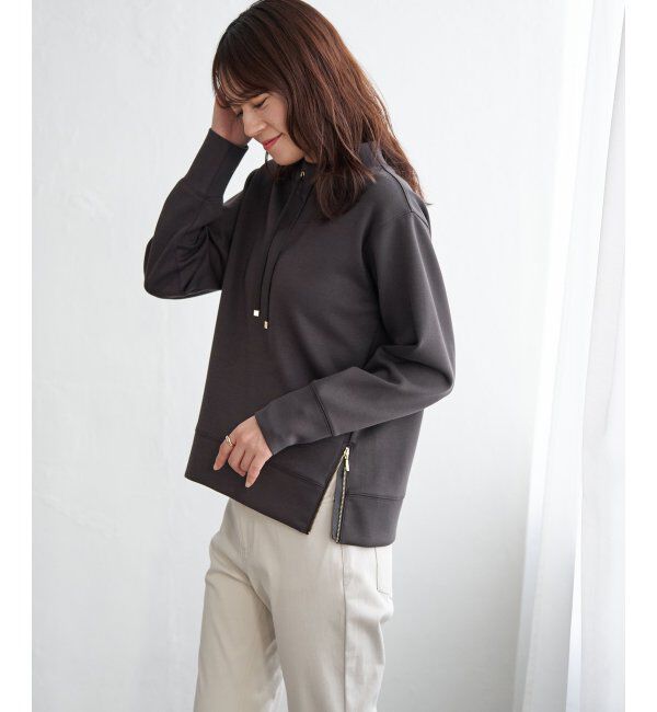 ikka「【雑誌InRed4月号掲載】GOKU楽カノコダンボールプルオーバー【親子コーデ】」|パーカー|