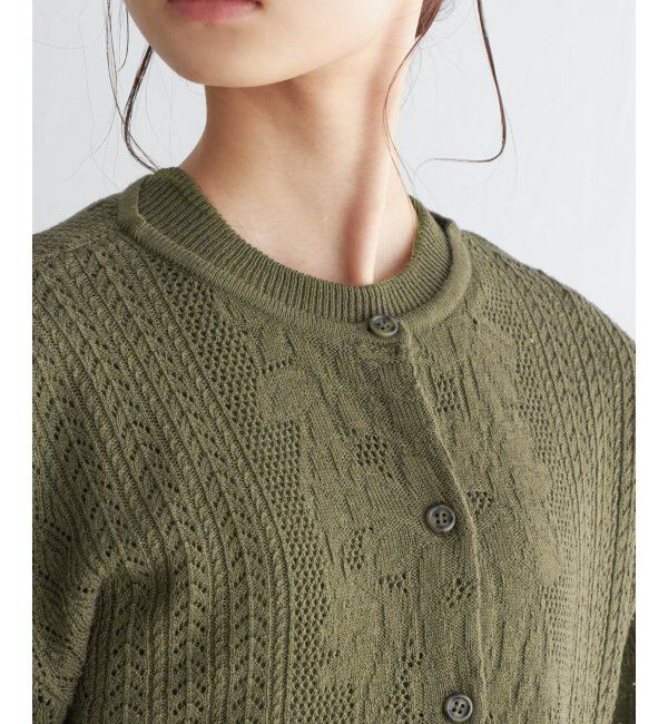 Lbc with Life「【2点セット】透かし編みカーデセットニットワンピ」|ワンピース|