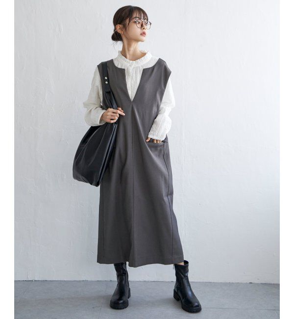 Lbc with Life「深Vネックジャンスカ」|ワンピース|