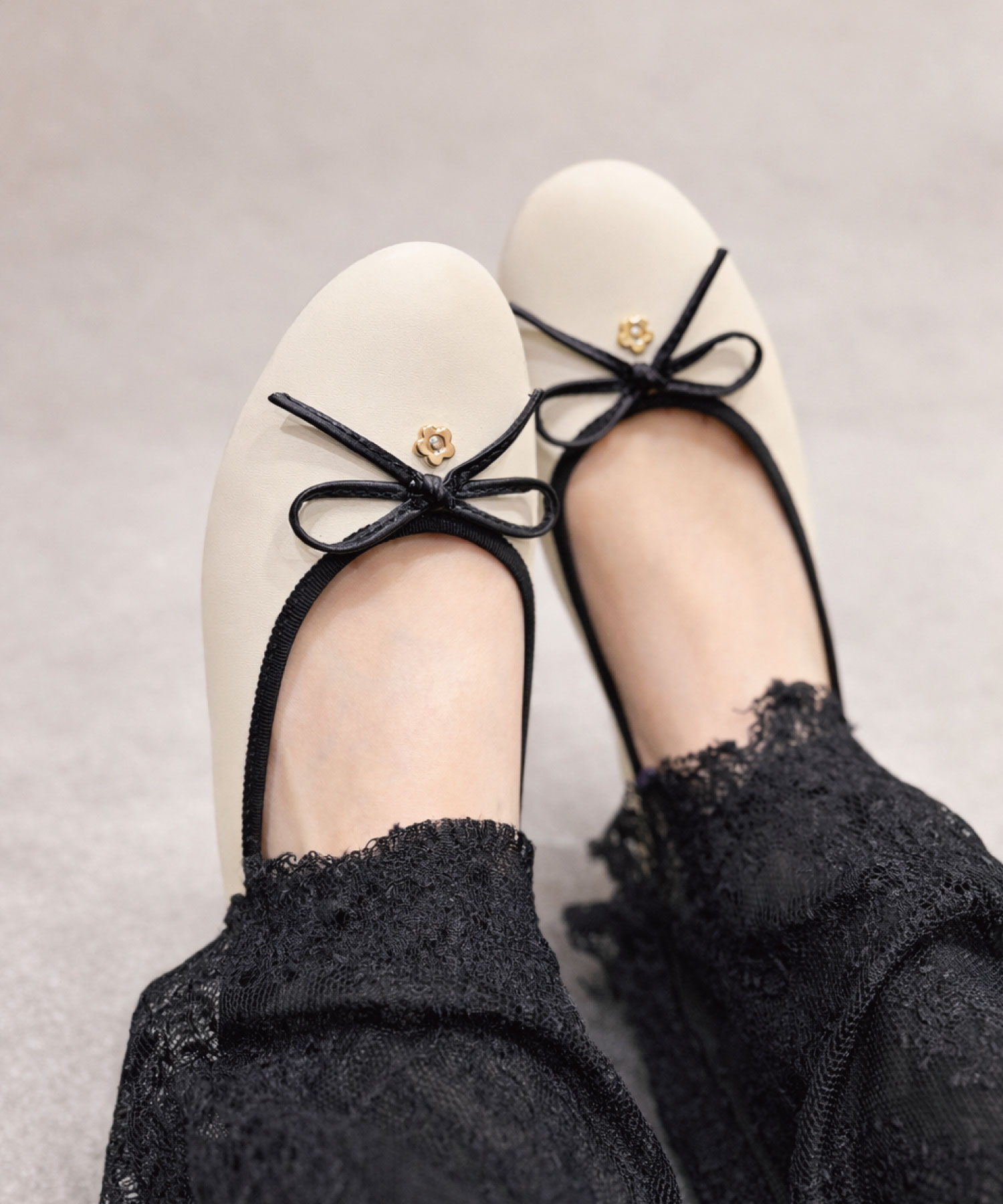 MARY QUANT「デイジーメタルバレエ シューズ」|バレエシューズ|