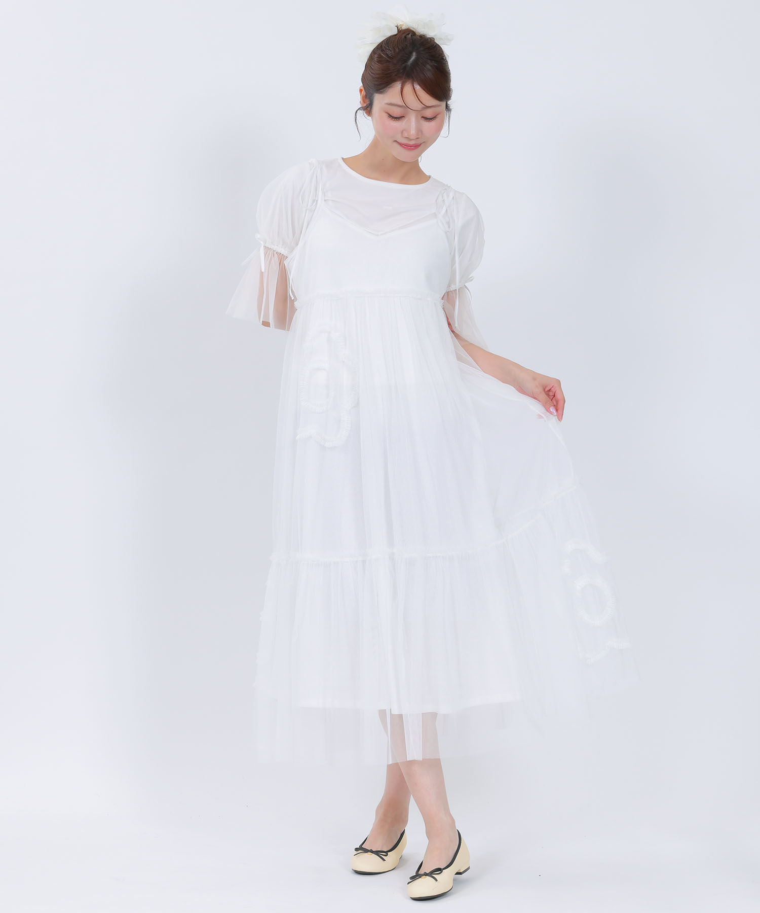 MARY QUANT「デイジーメタルバレエ シューズ」|バレエシューズ|