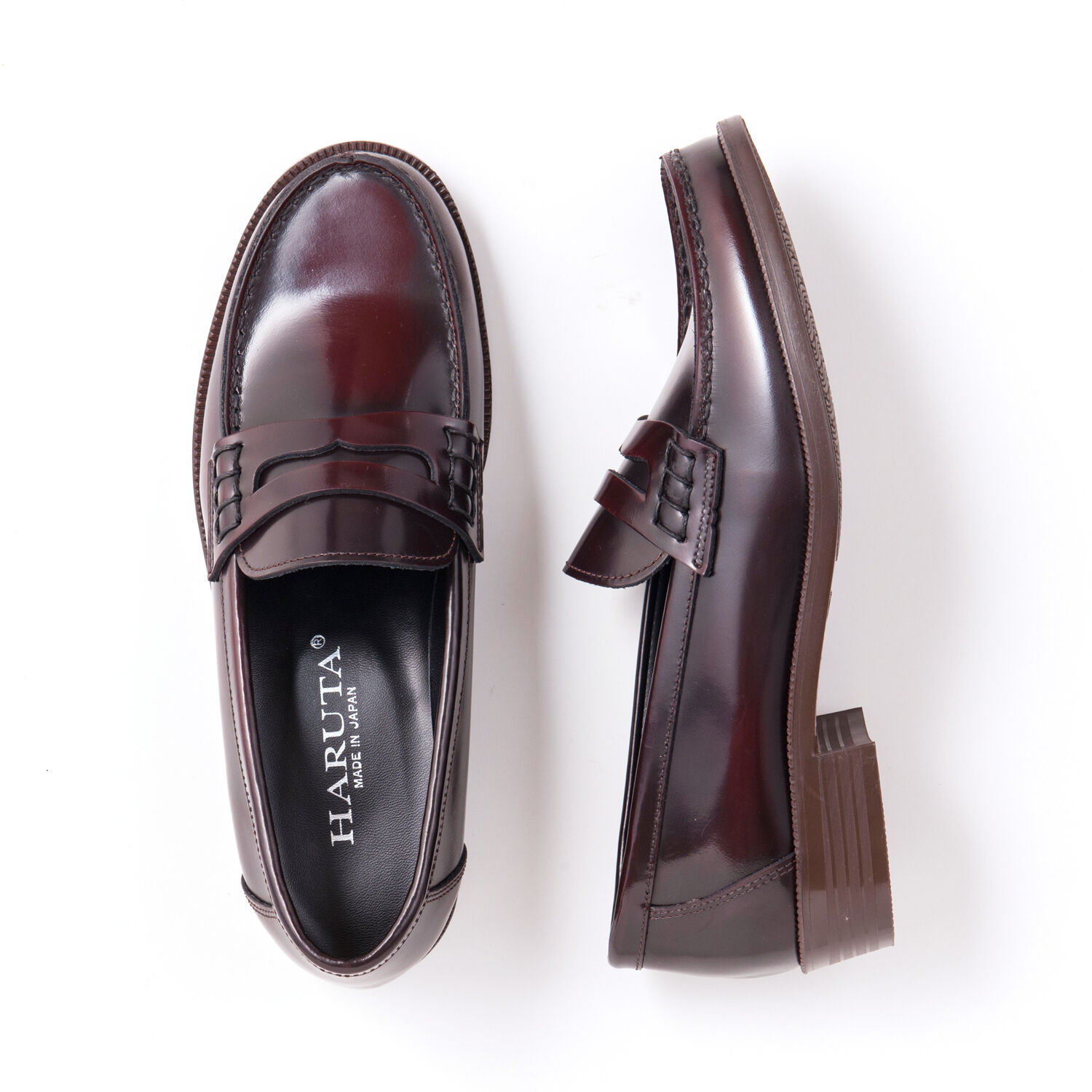 HARUTA「レザーカジュアルコインローファー #230」|ローファー|