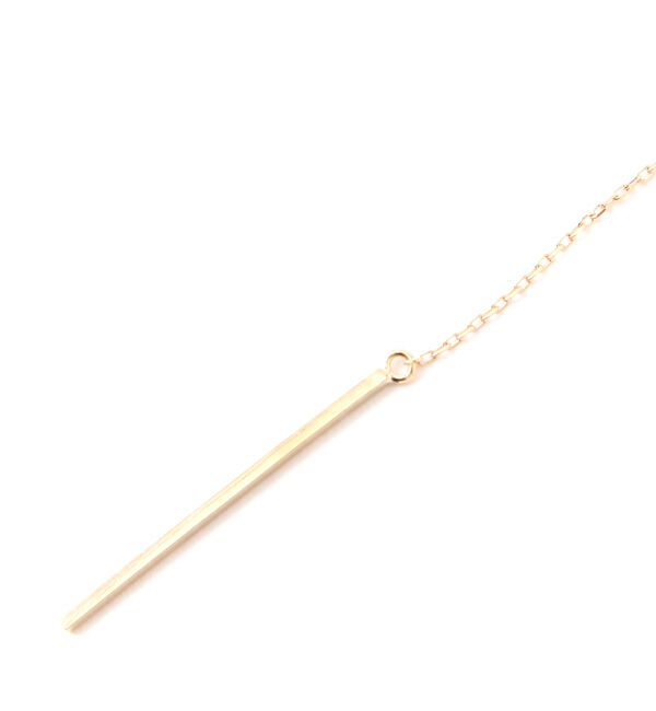 JUPITER「【K10】Y字バーロングネックレス」|ネックレス|