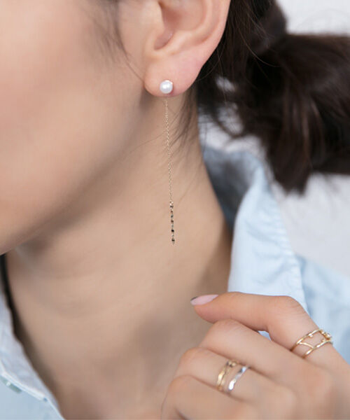 JUPITER「【K10】チェーンピアスキャッチ/6cm」|ピアス|
