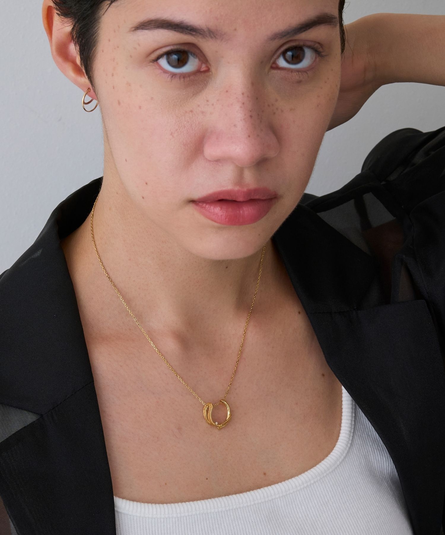 JUPITER「馬蹄ダイヤモンドネックレス/ホースシュー/ペア」|ネックレス|