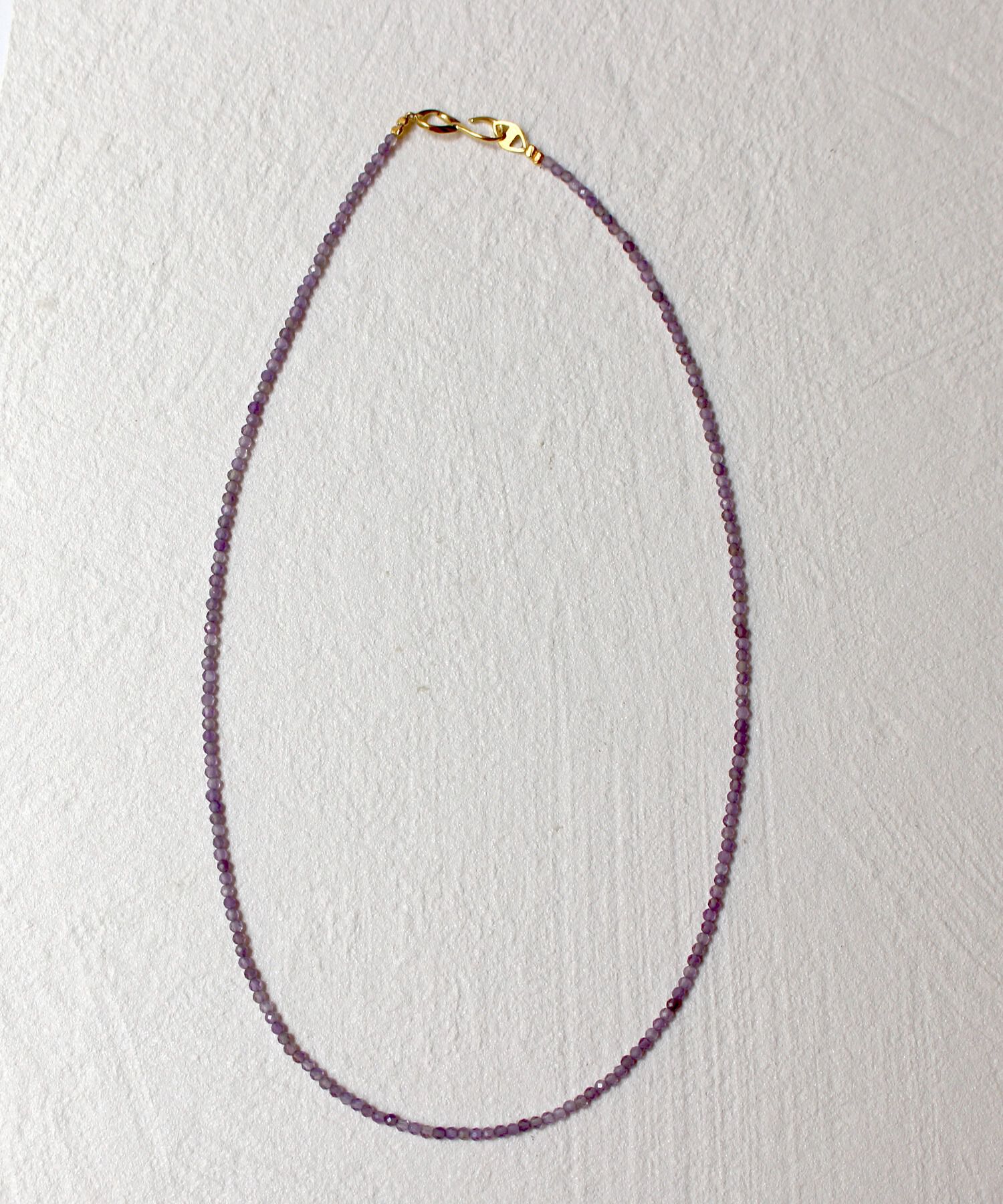 JUPITER「天然石ビーズネックレス/金属アレルギー対応/ニッケルフリー　アメシスト」|ネックレス|