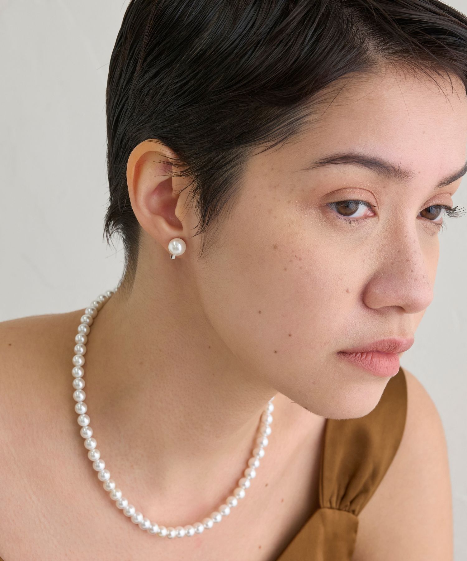 JUPITER「【国産貝パール】フォーマルパールネックレス＆イヤリングセット」|ネックレス|