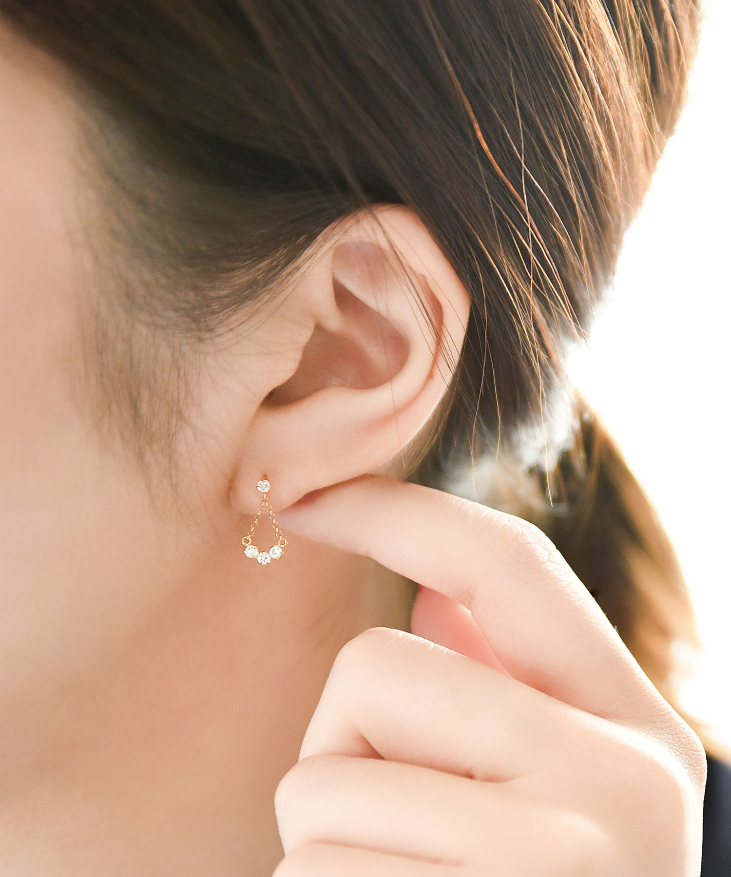 Phoebe「【K10】スウィングビジューピアス/BOX付き」|ピアス|