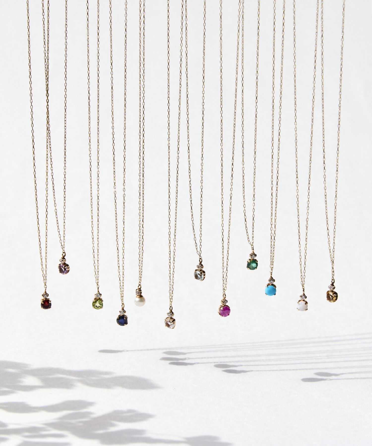 Phoebe「【K10】ジュエルラックネックレス　パール/BOX付き/全長:40cm」|ネックレス|