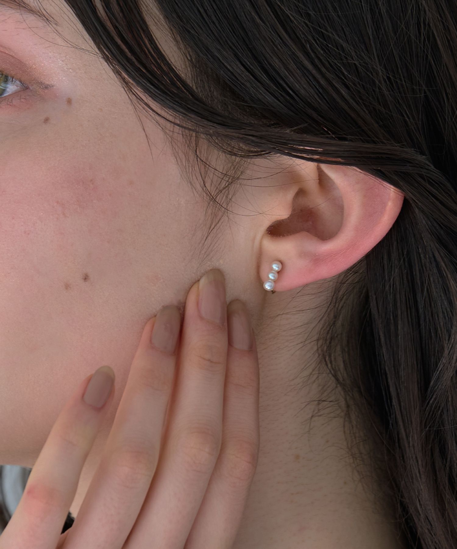 Phoebe「【K10】ノーブルパールイヤリング/BOX付き」|イヤリング|