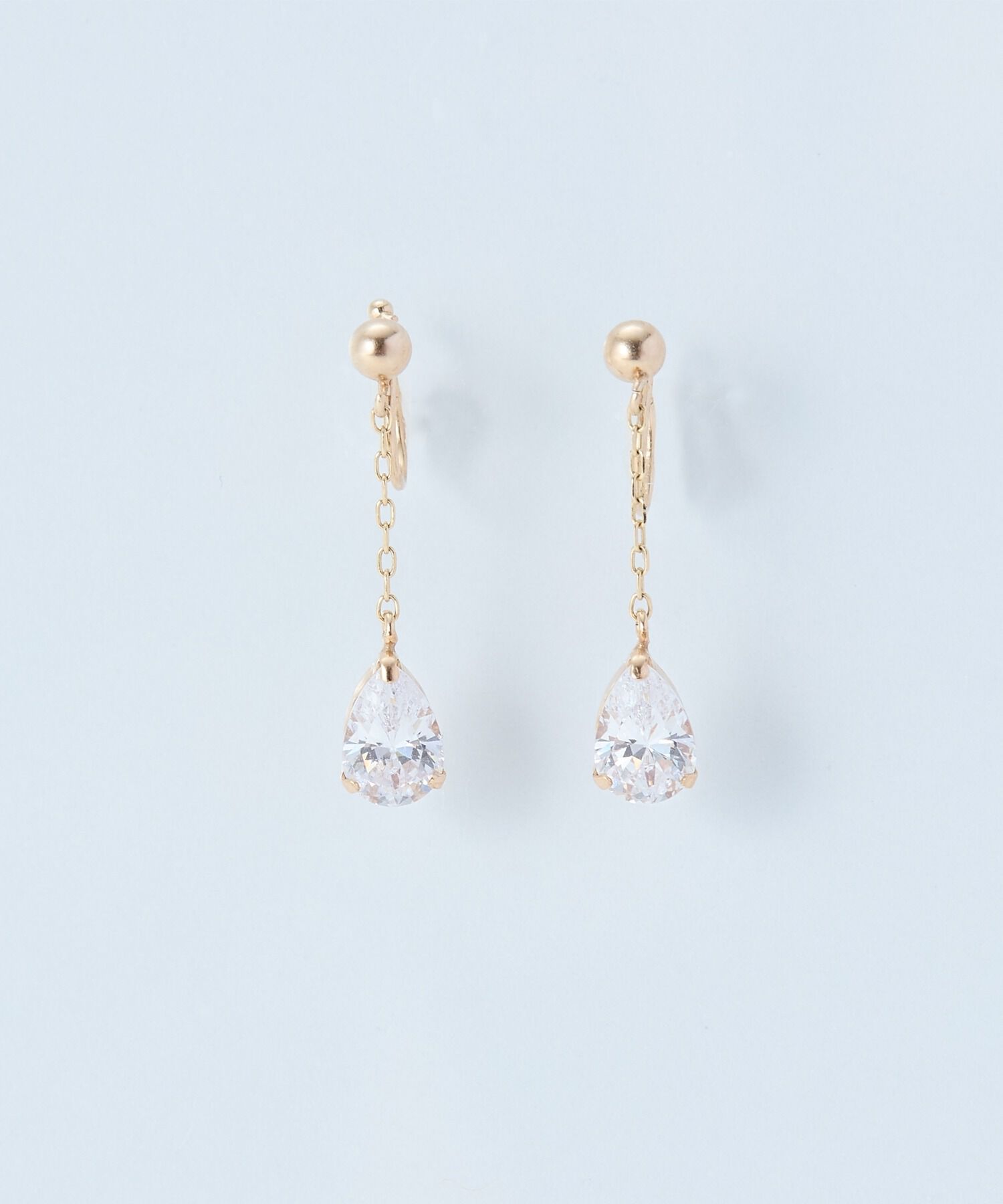 Phoebe「【 K10 】ドロップビジューイヤリング/BOX付き」|イヤリング|