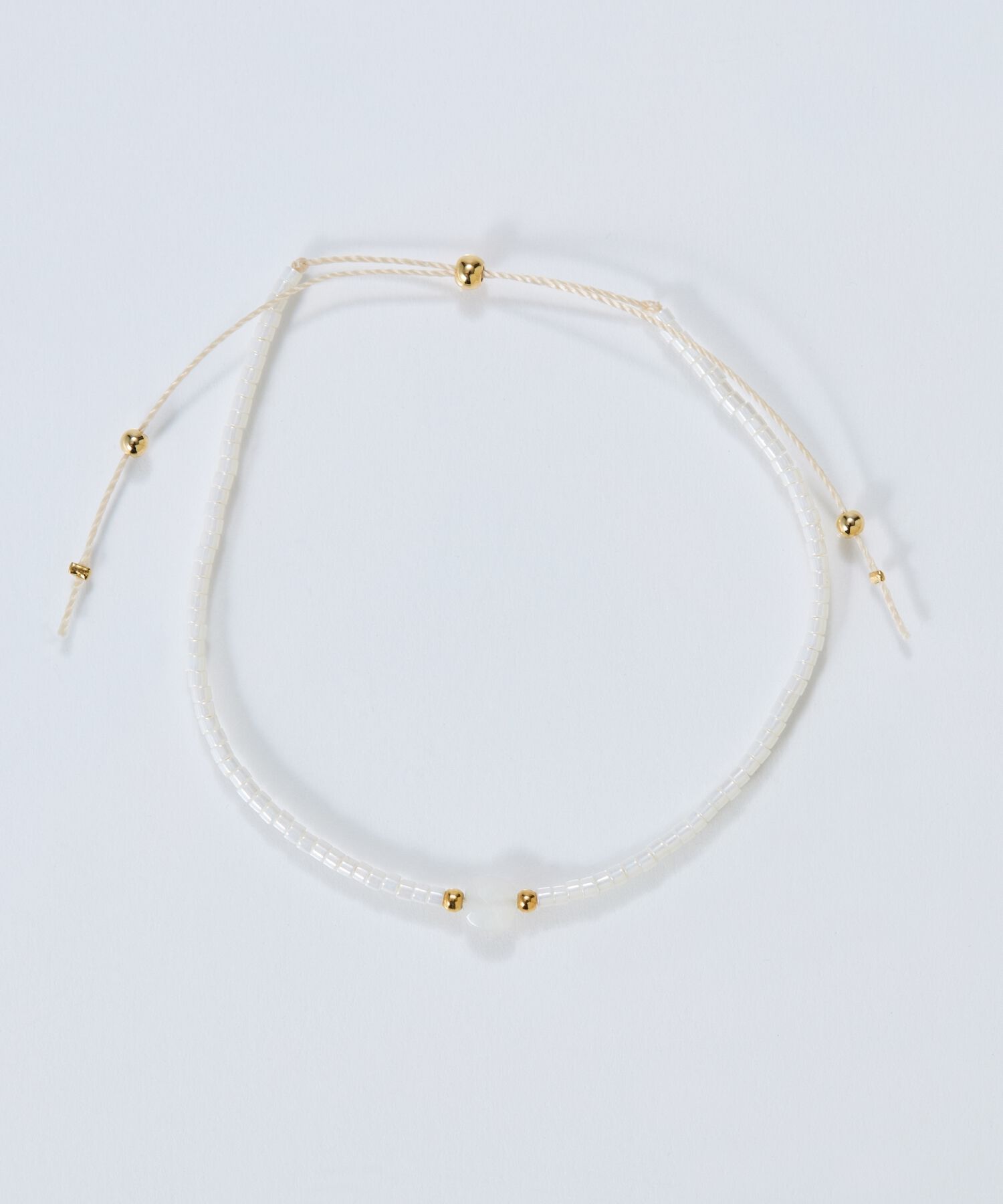 Phoebe「ストーンコードブレスレット　ホワイト/天然石」|ブレスレット・バングル|