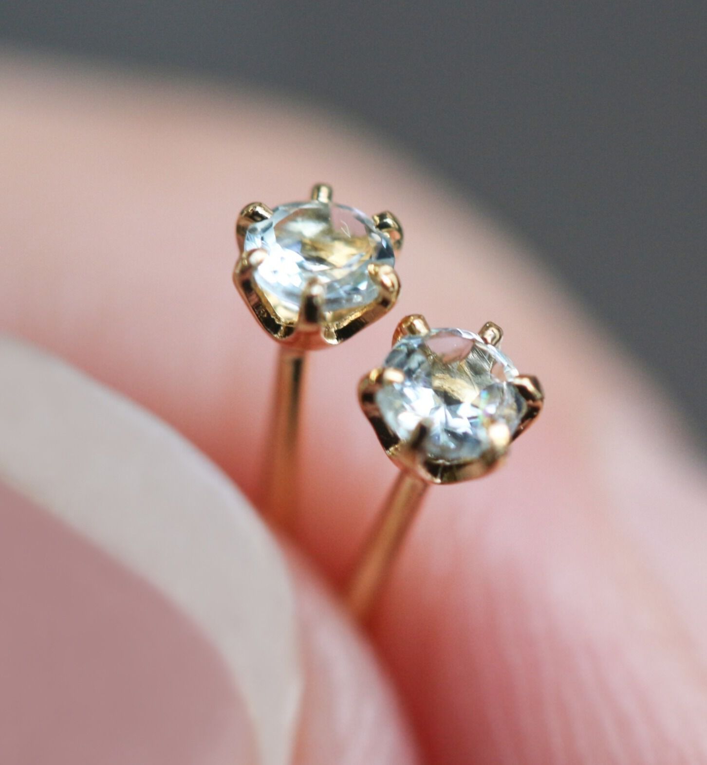  「誕生石 一粒ピアス | K18 」|ピアス|