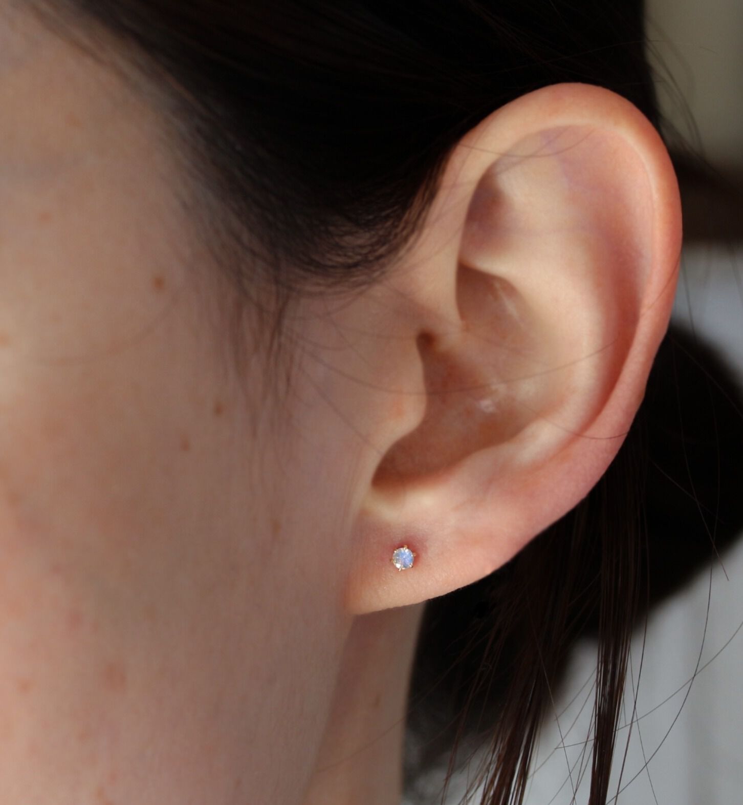  「誕生石 一粒ピアス | K18 」|ピアス|