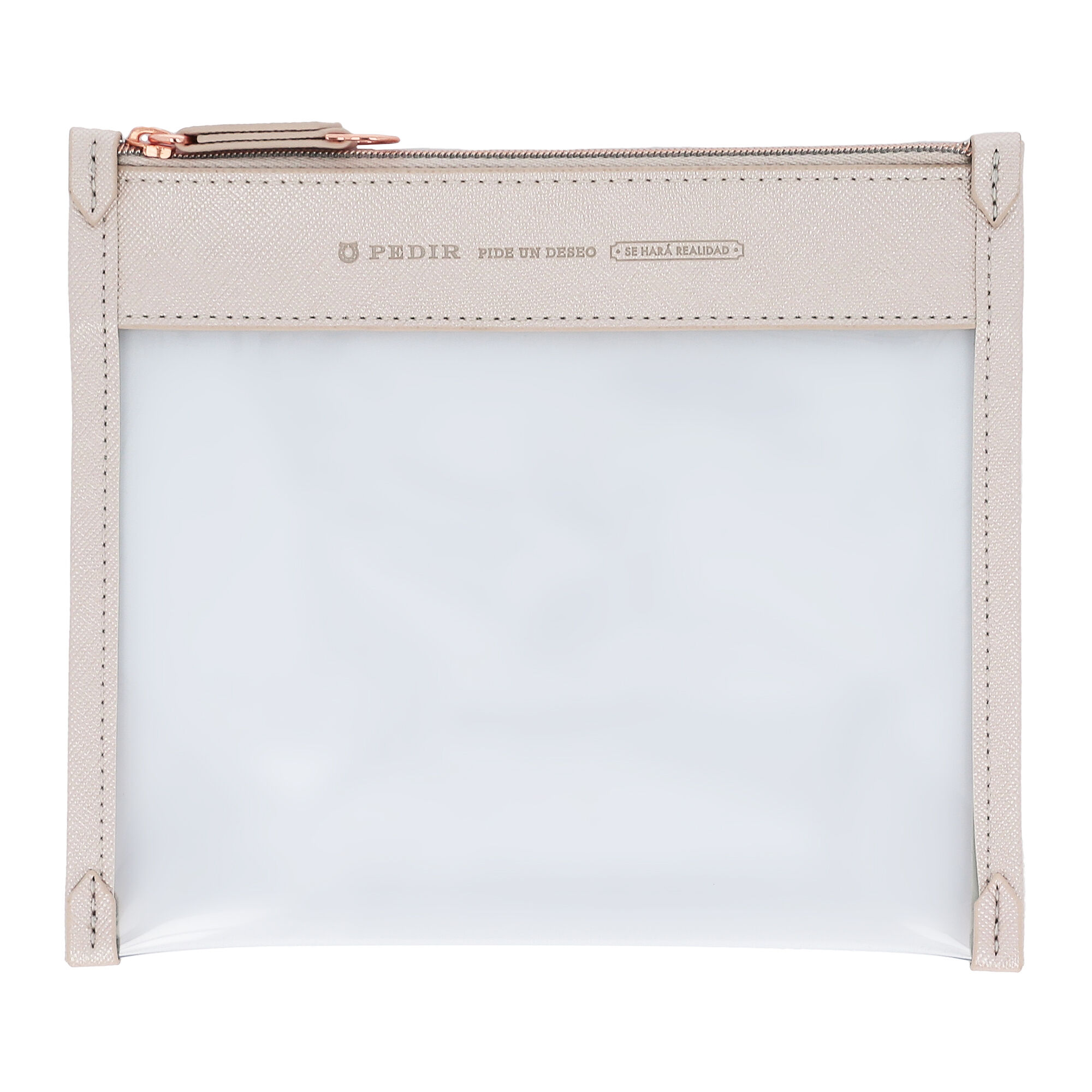 PEDIR「PEDIR(ペディール) シルエット クリアポーチ M」|ポーチ|ライトピンク