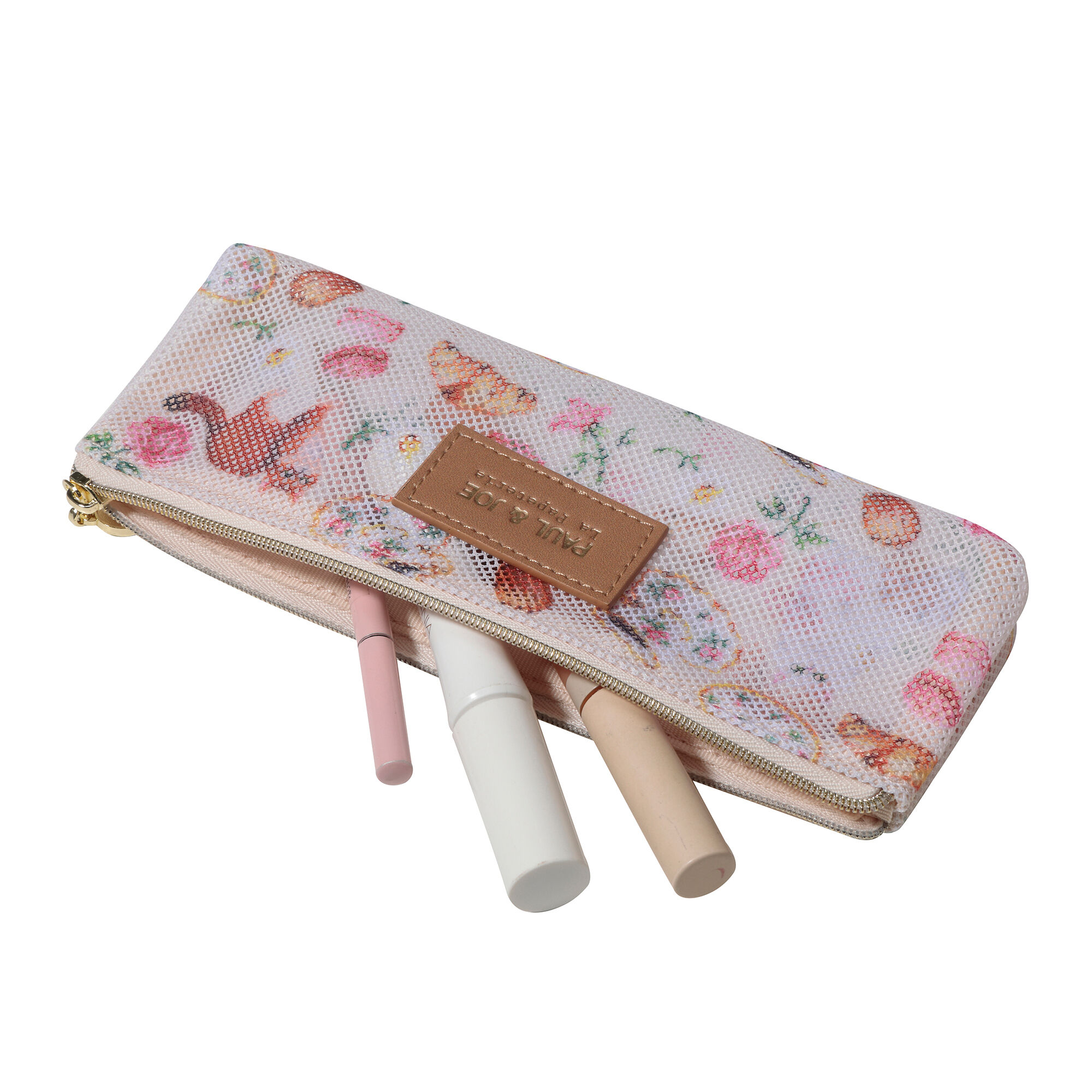 PAUL&JOE「プリントメッシュペンケース／ポール＆ジョー」|ステーショナリー|