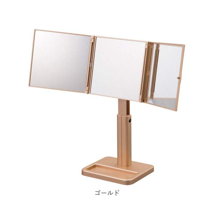 BACKYARD FAMILY「ナピュアミラー 三面鏡 通販 卓上ミラー スタンドミラー ミラー 卓上 三面鏡 卓上」|ミラー|