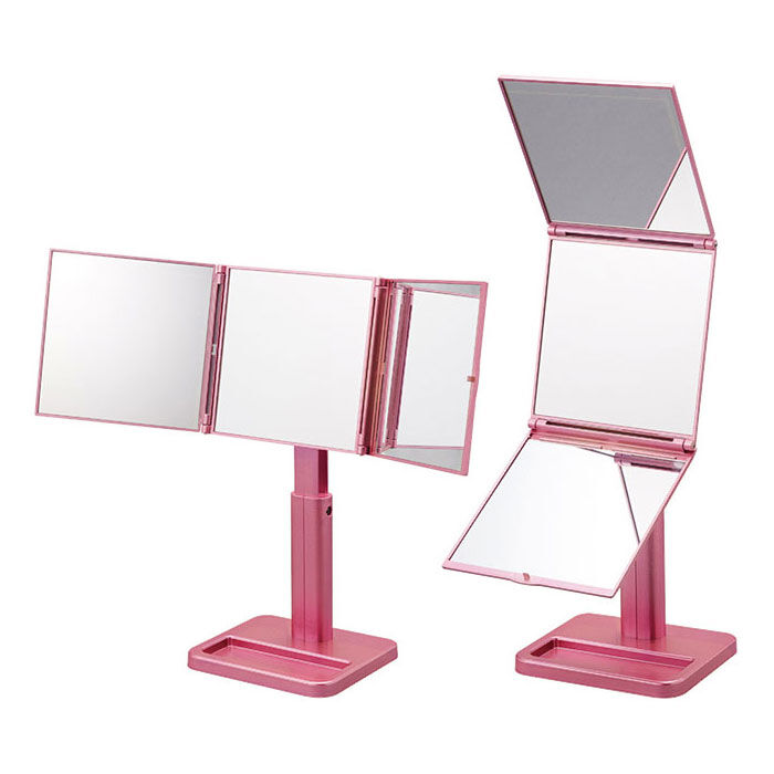 BACKYARD FAMILY「ナピュアミラー 三面鏡 通販 卓上ミラー スタンドミラー ミラー 卓上 三面鏡 卓上」|ミラー|