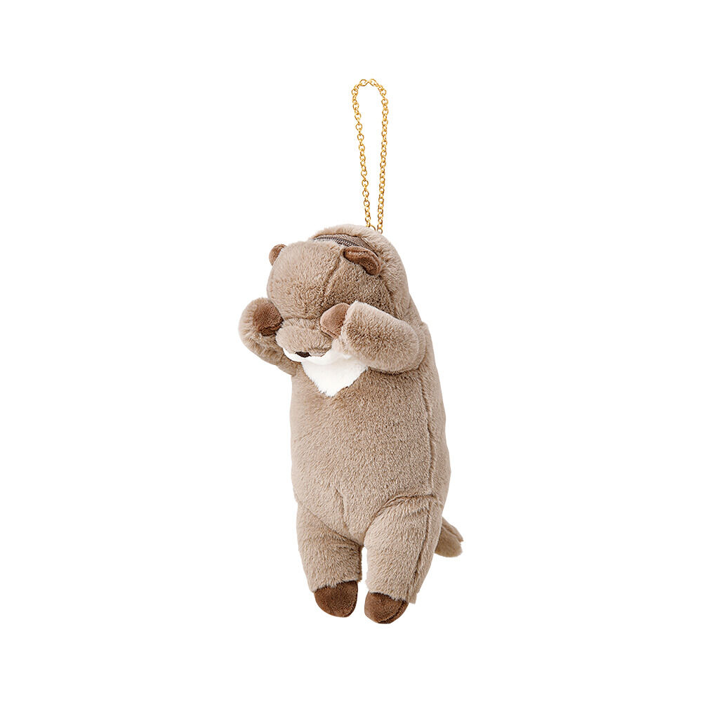 BACKYARD FAMILY「パスケース リール付き ぬいぐるみ 通販 定期入れ パスポーチ カード ホルダー カードケース」|定期入れ|ブラウン2