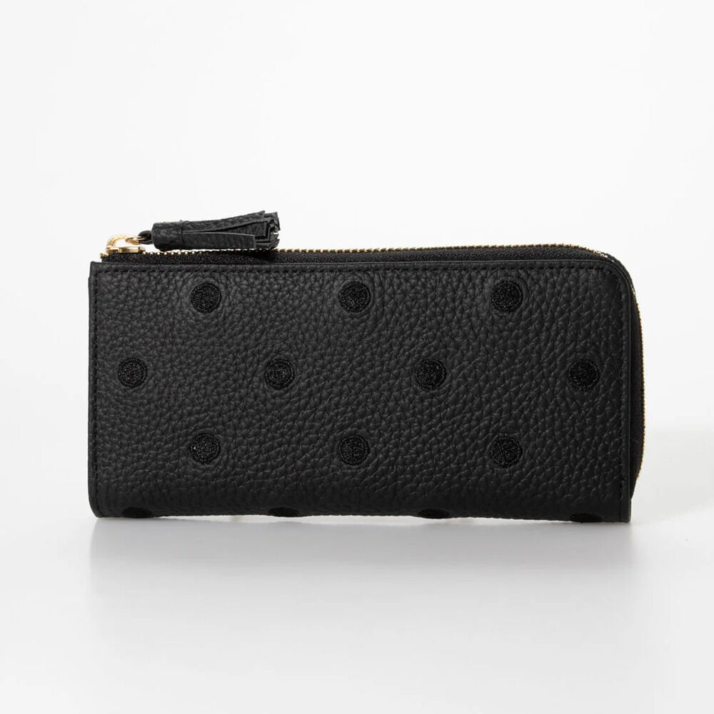 BACKYARD FAMILY「ペルケ 財布 perche 08-06-02978 通販 長財布 L字ファスナー 長サイフ 薄型」|コインケース|ブラック1