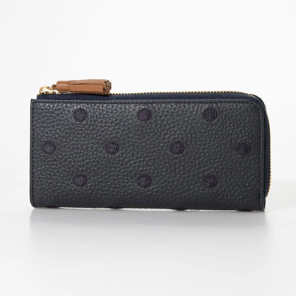 BACKYARD FAMILY「ペルケ 財布 perche 08-06-02978 通販 長財布 L字ファスナー 長サイフ 薄型」|コインケース|ブルー1