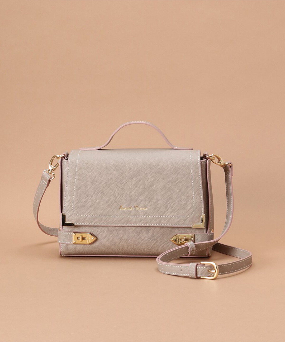 Samantha Thavasa「エールショルダーバッグ　大」|ショルダー・メッセンジャー|グレージュ