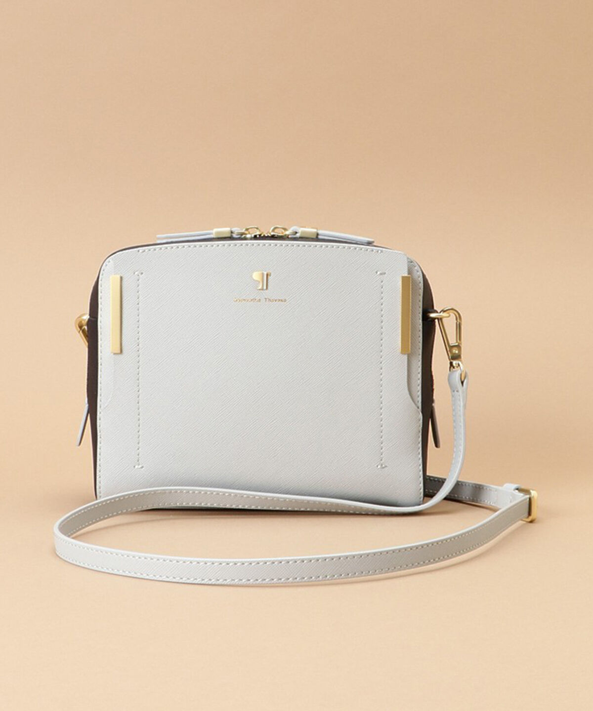 Samantha Thavasa「Pomme d'espoir ポムディスポワール バイカラーショルダーバッグ」|ショルダー・メッセンジャー|ライトグレー
