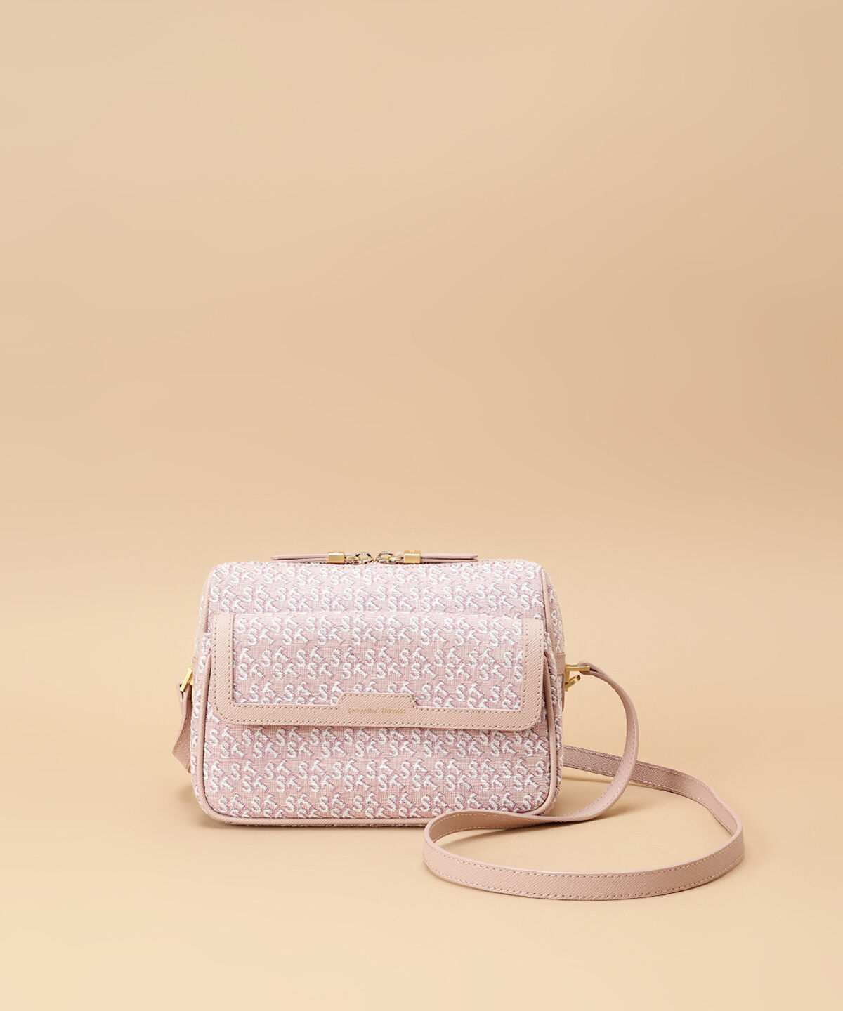 Samantha Thavasa「ST Jacquard シルエット ショルダーバッグ」|ショルダー・メッセンジャー|ピンク