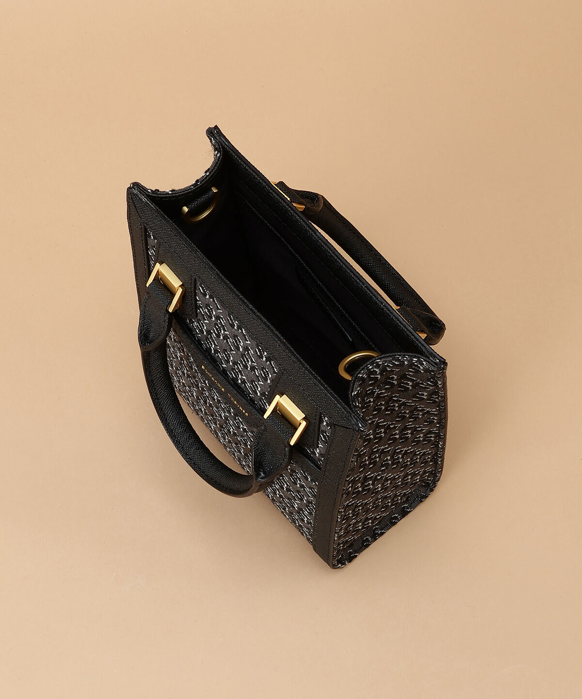 Samantha Thavasa「ST Jacquard シルエット 縦型スクエアトートバッグ」|トートバッグ|