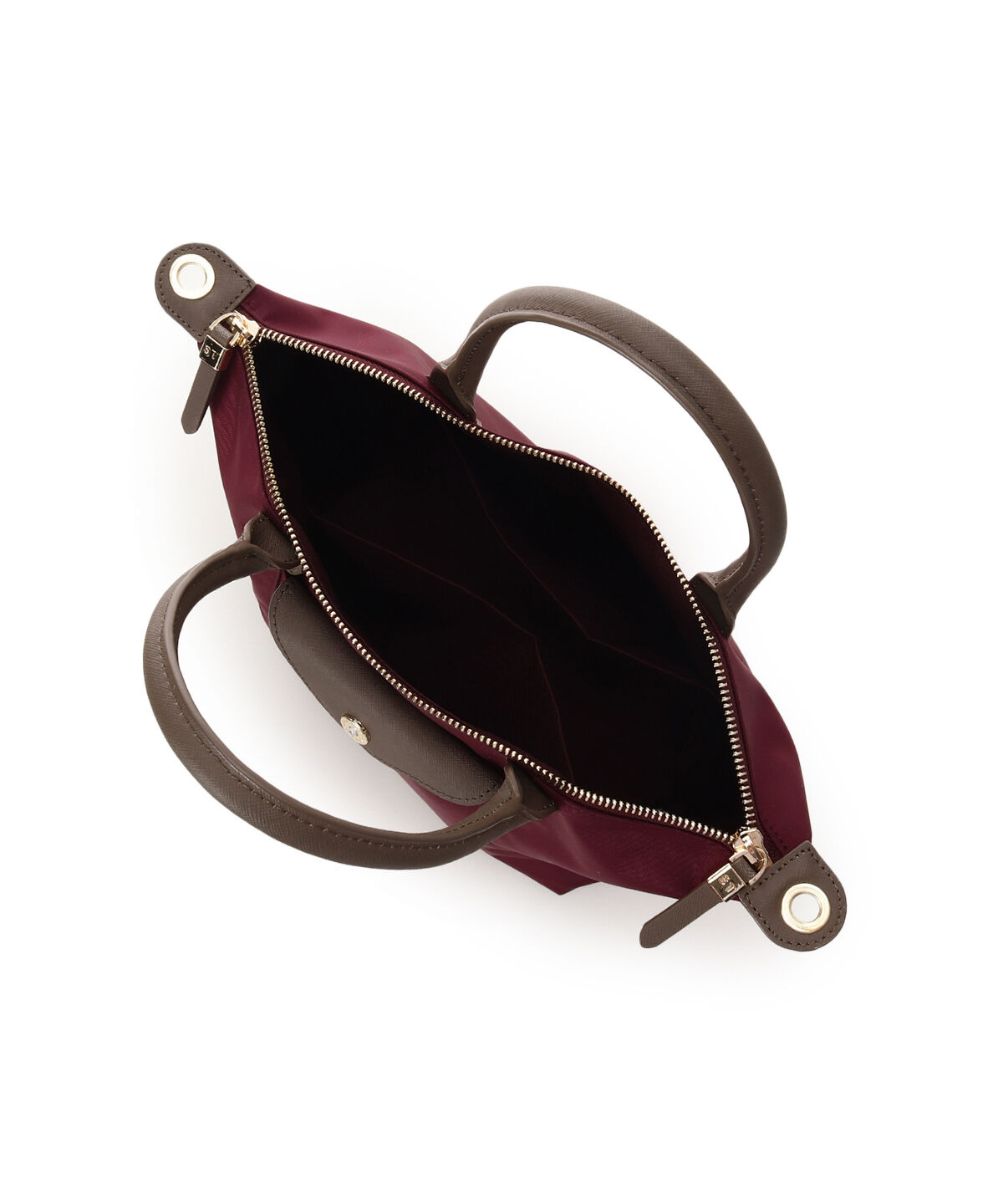 Samantha Thavasa「ナイロン&times;スプリットレザー カジュアルハンドバッグ」|ハンドバッグ|