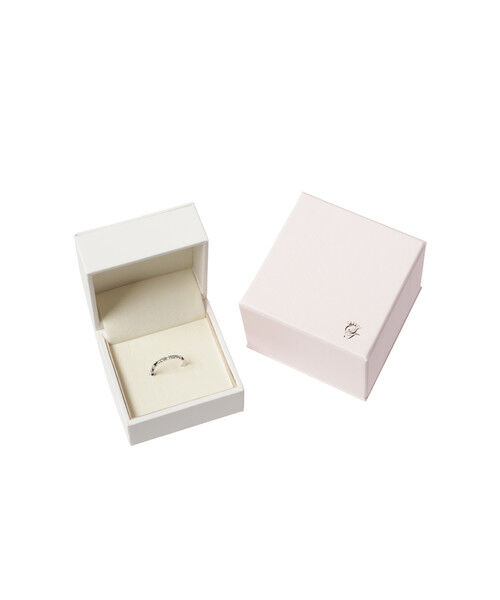 Samantha Tiara「K18 WG ハートエタニティピンキーリング」|リング|