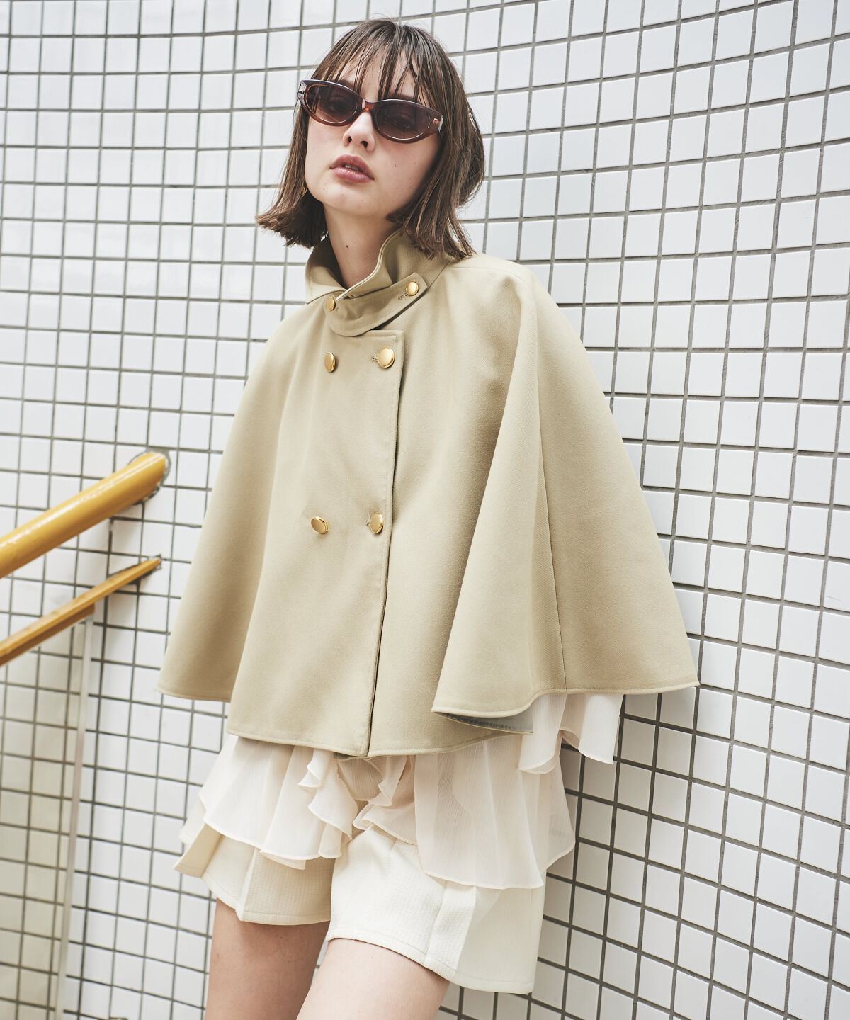 アンドクチュール「ショートケープジャケットコート」|その他|