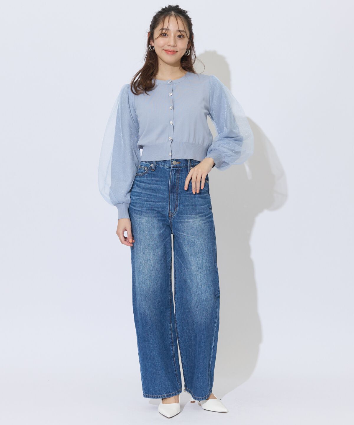 アンドクチュール「デニムバギーパンツ」|その他|