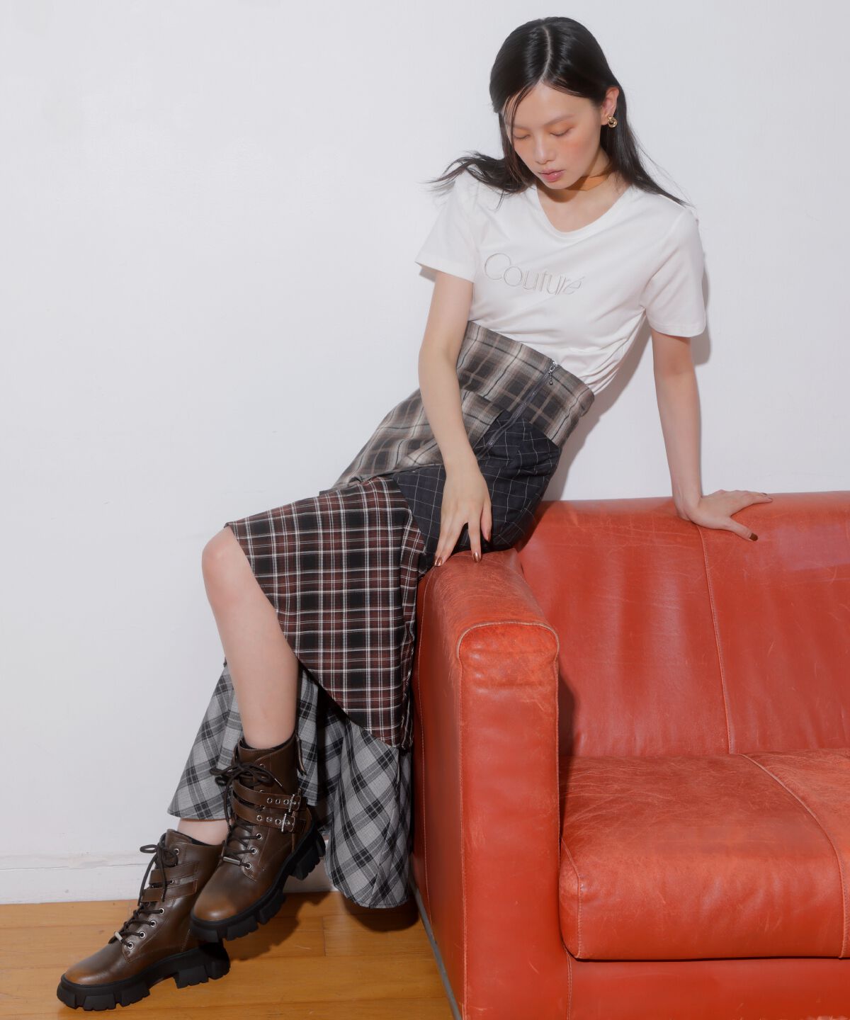 アンドクチュール「COUTURE 刺繍Tシャツ」|Tシャツ・カットソー|