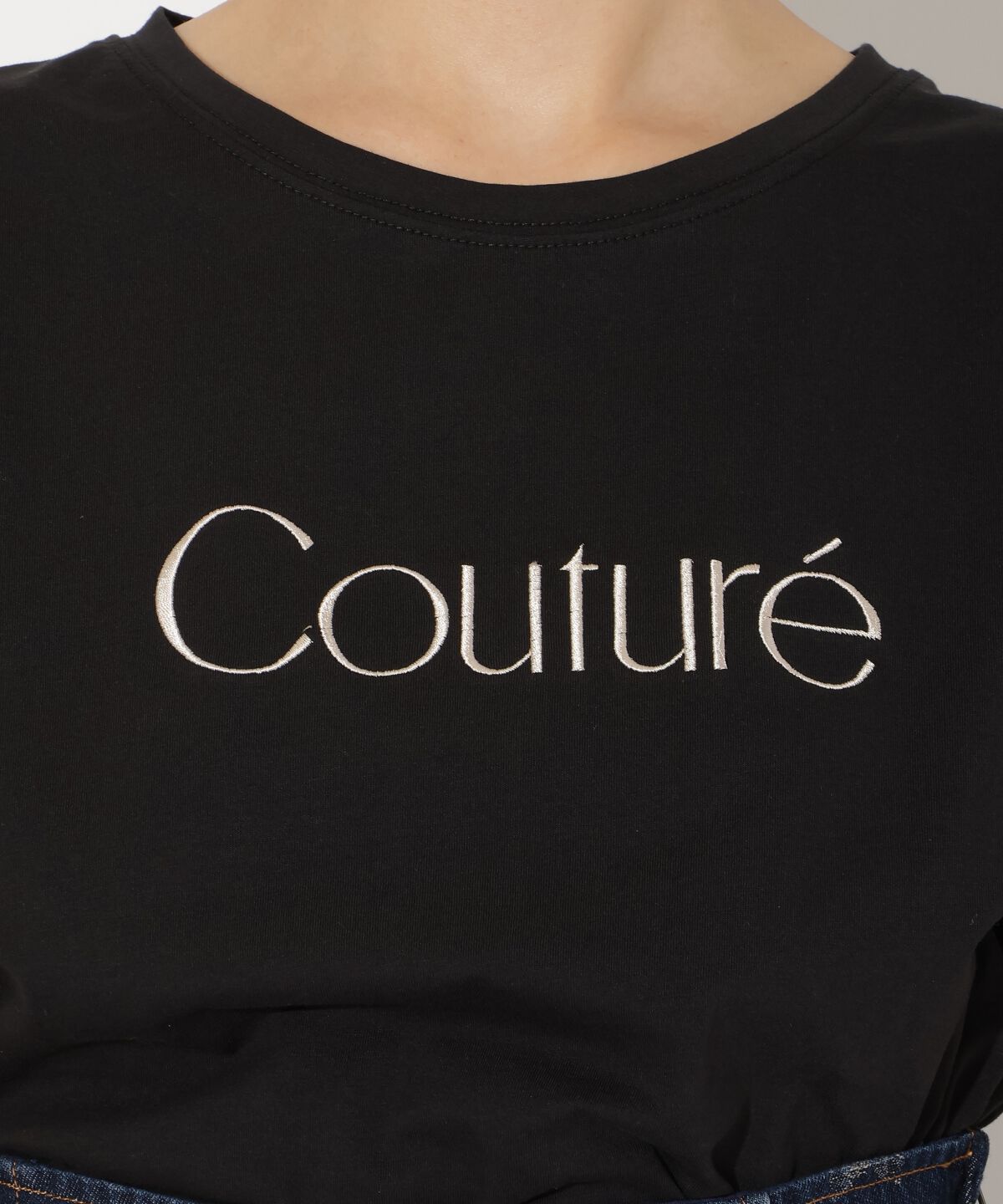 アンドクチュール「COUTURE 刺繍Tシャツ」|Tシャツ・カットソー|