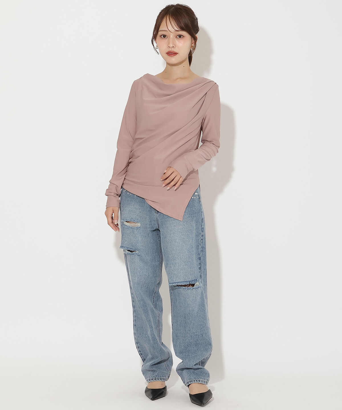 アンドクチュール「ドレープカットソー」|Tシャツ・カットソー|