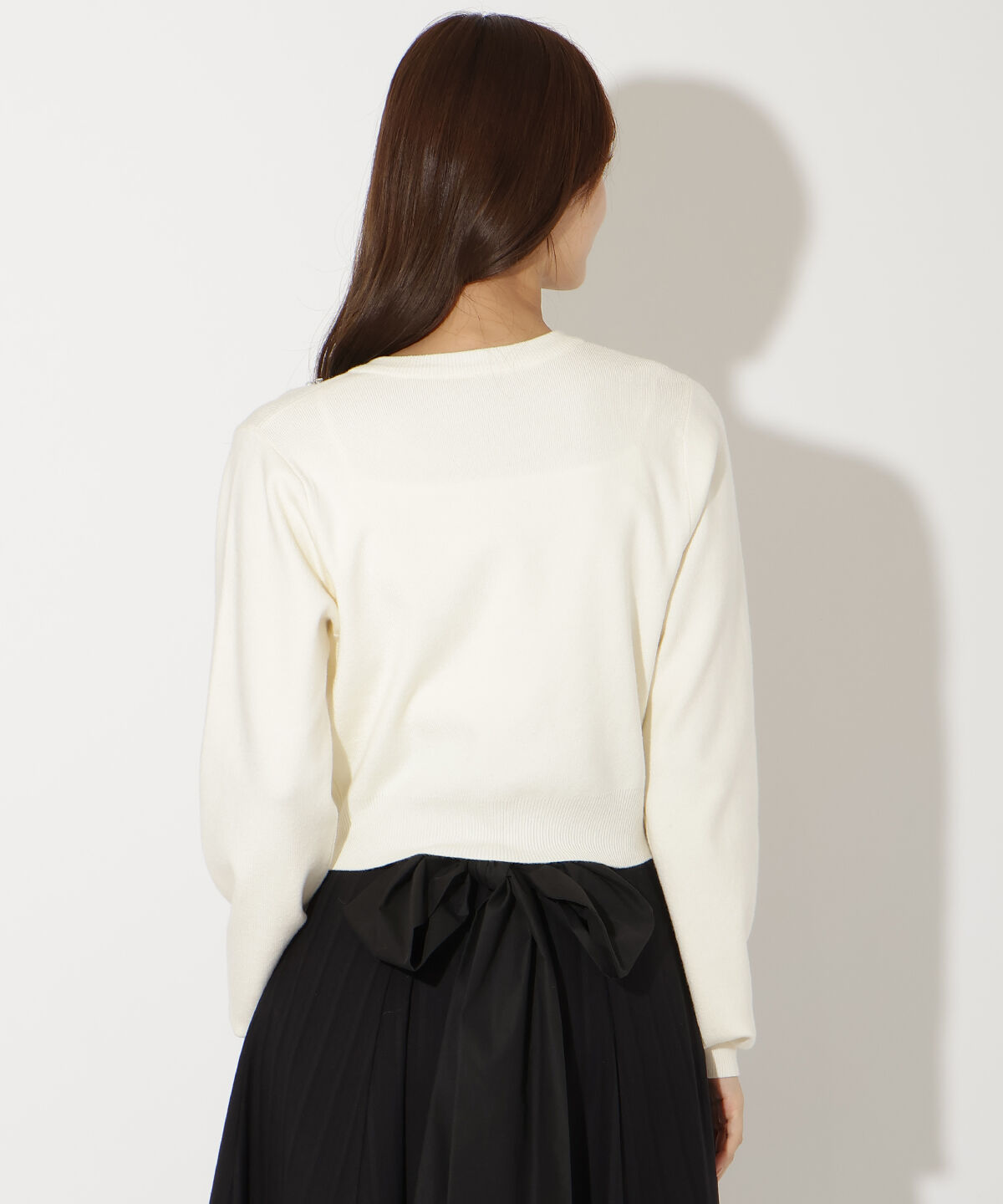 アンドクチュール「ビジュー&times;パールニットカーディガン」|カーディガン|