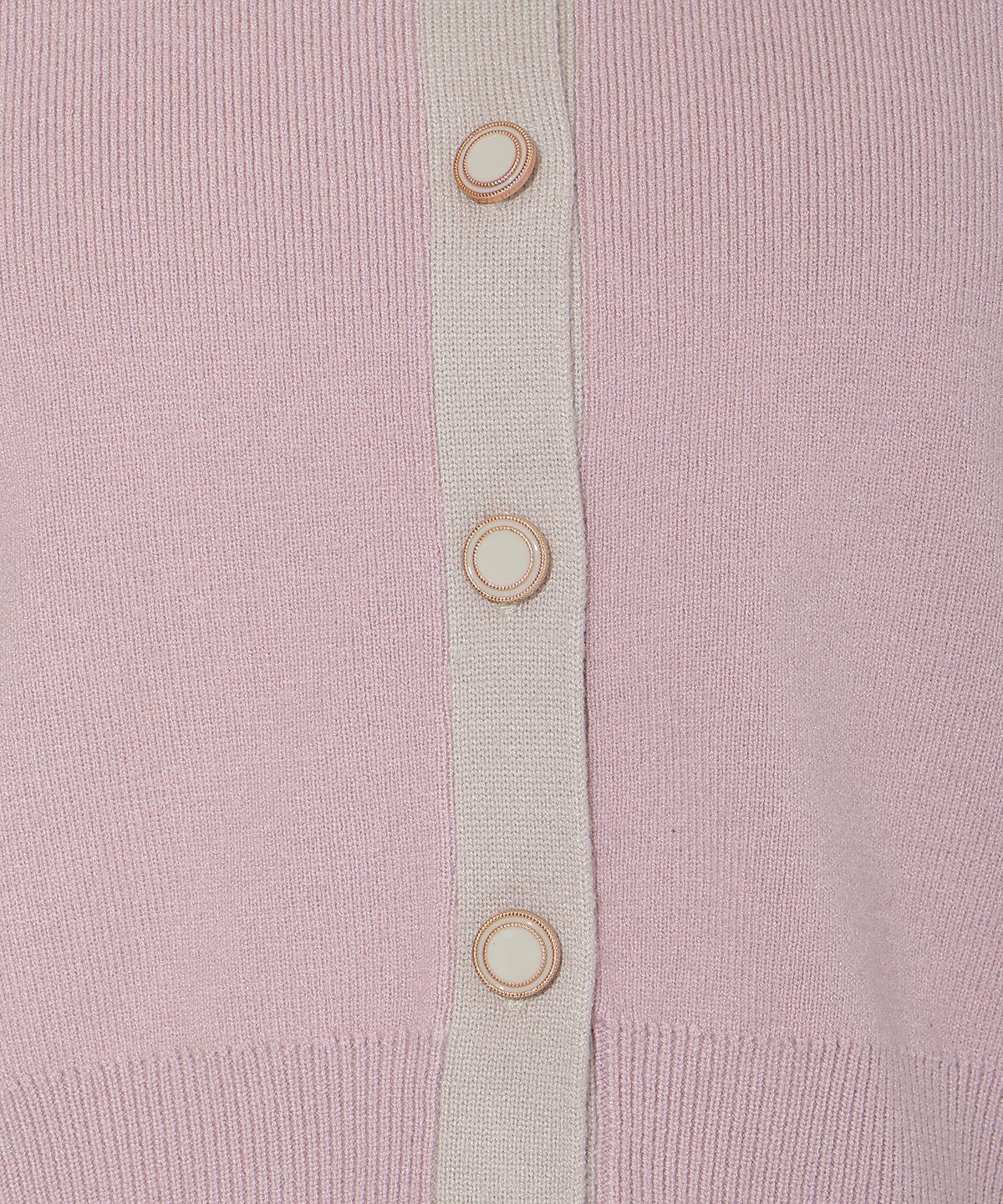 アンドクチュール「配色カーディガン」|カーディガン|