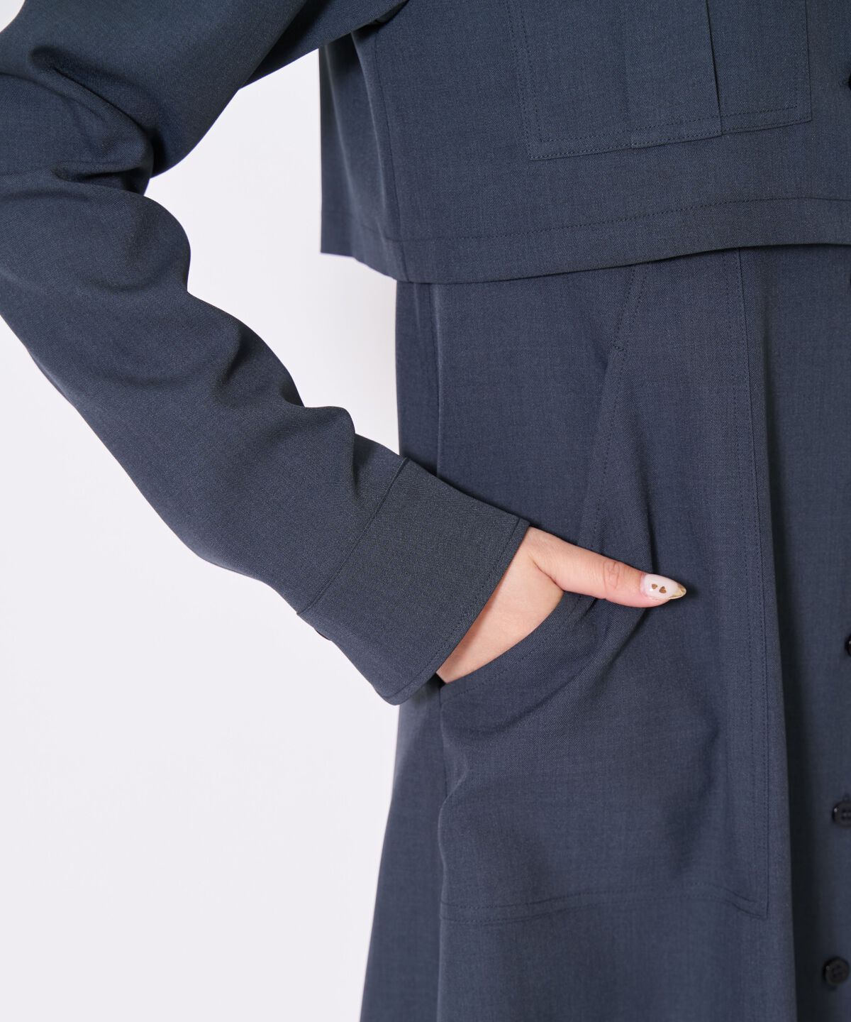 アンドクチュール「サファリシャツワンピース」|ワンピース|