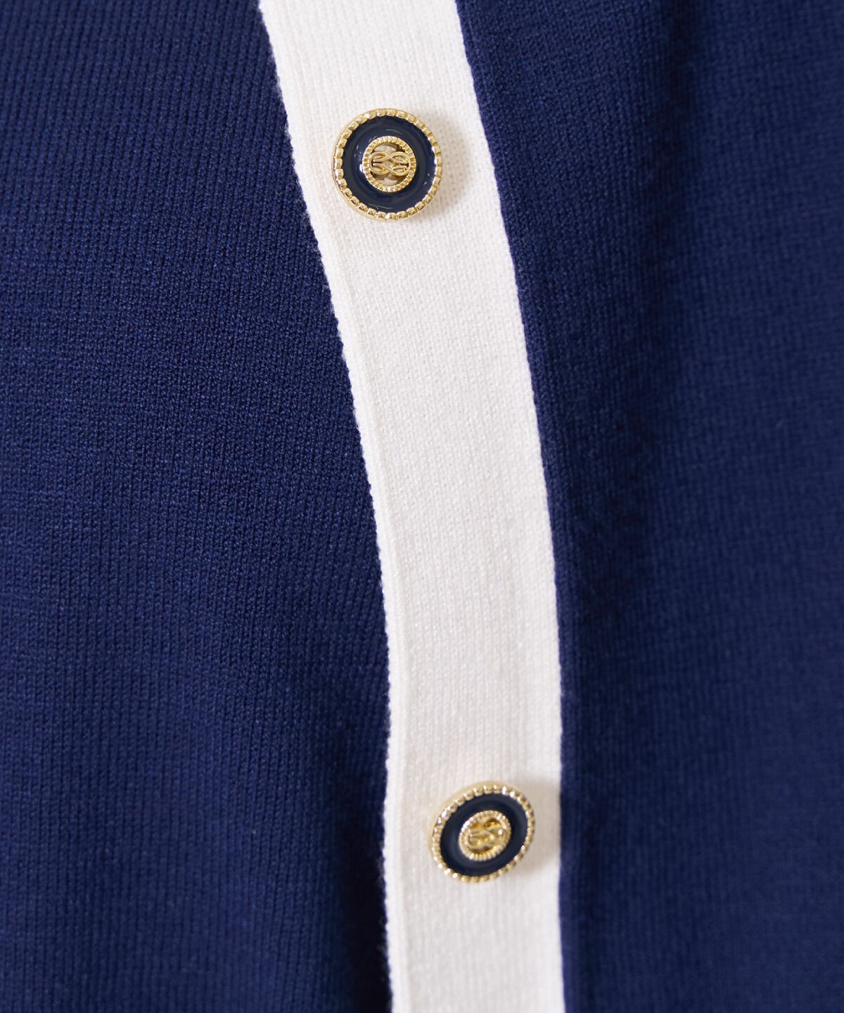 アンドクチュール「バイカラーニットアンサンブル」|カーディガン|