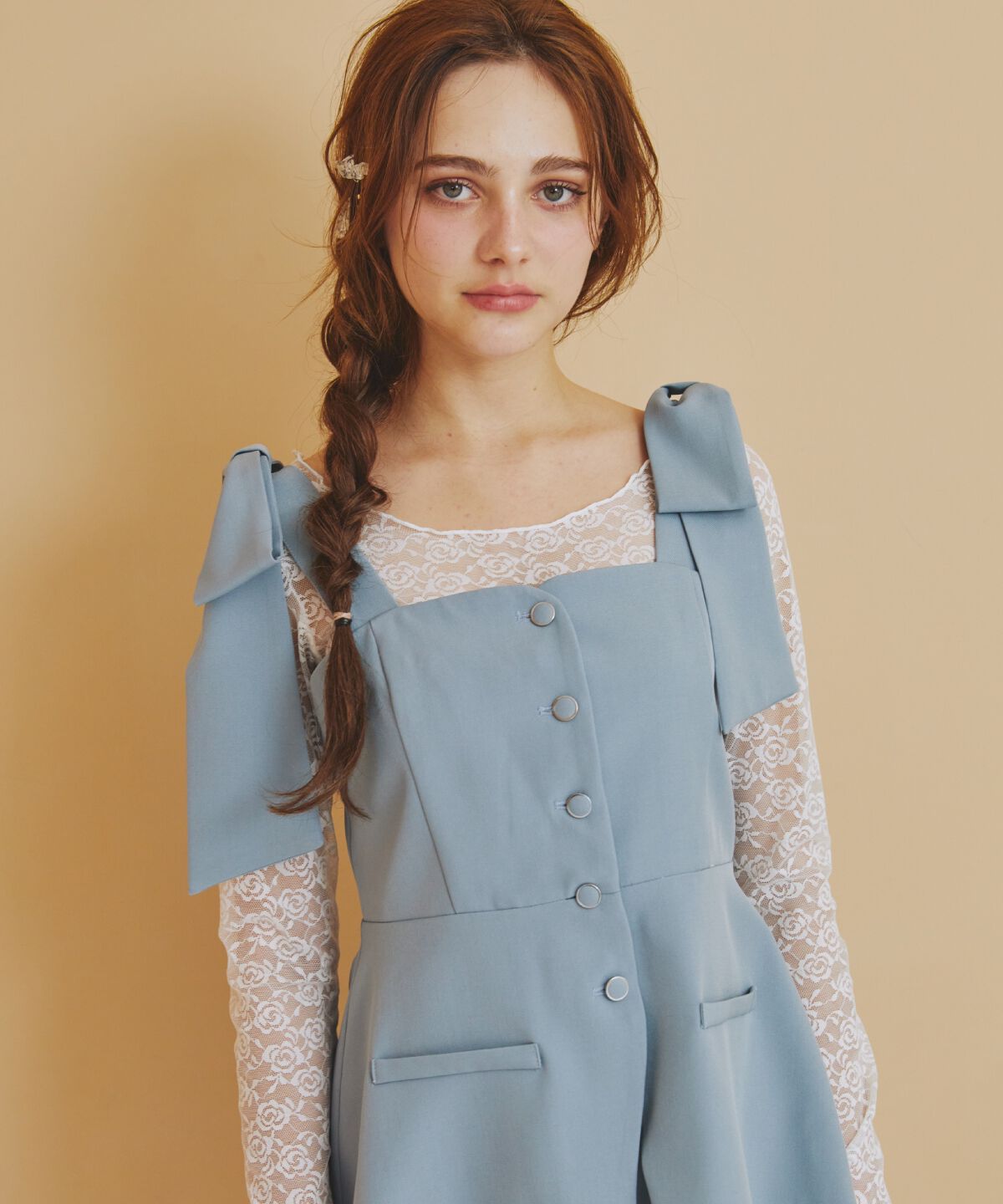 REDYAZEL「リボンショルダービスチェ」|キャミソール|