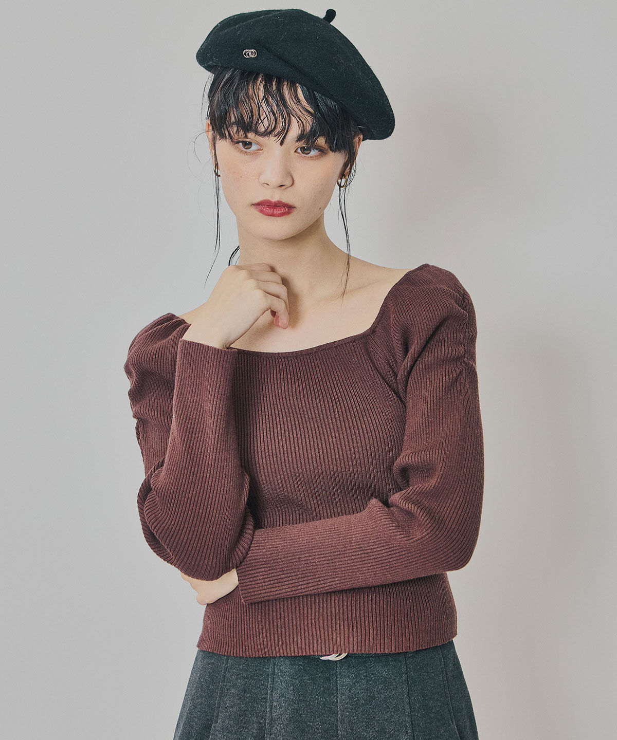 REDYAZEL「4wayリブニットトップス」|ニット・セーター|