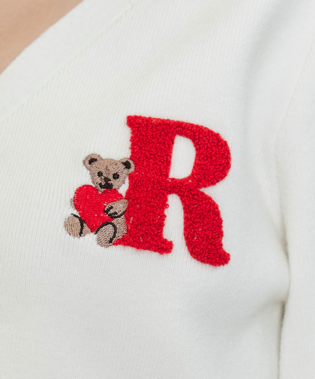 REDYAZEL「AzelyハートVネックカーディガン」|カーディガン|