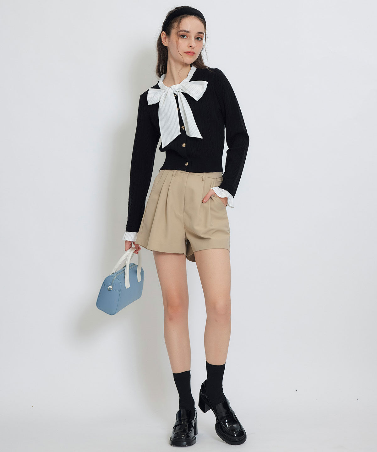 REDYAZEL「ベーシックタックショートパンツ」|キュロット|