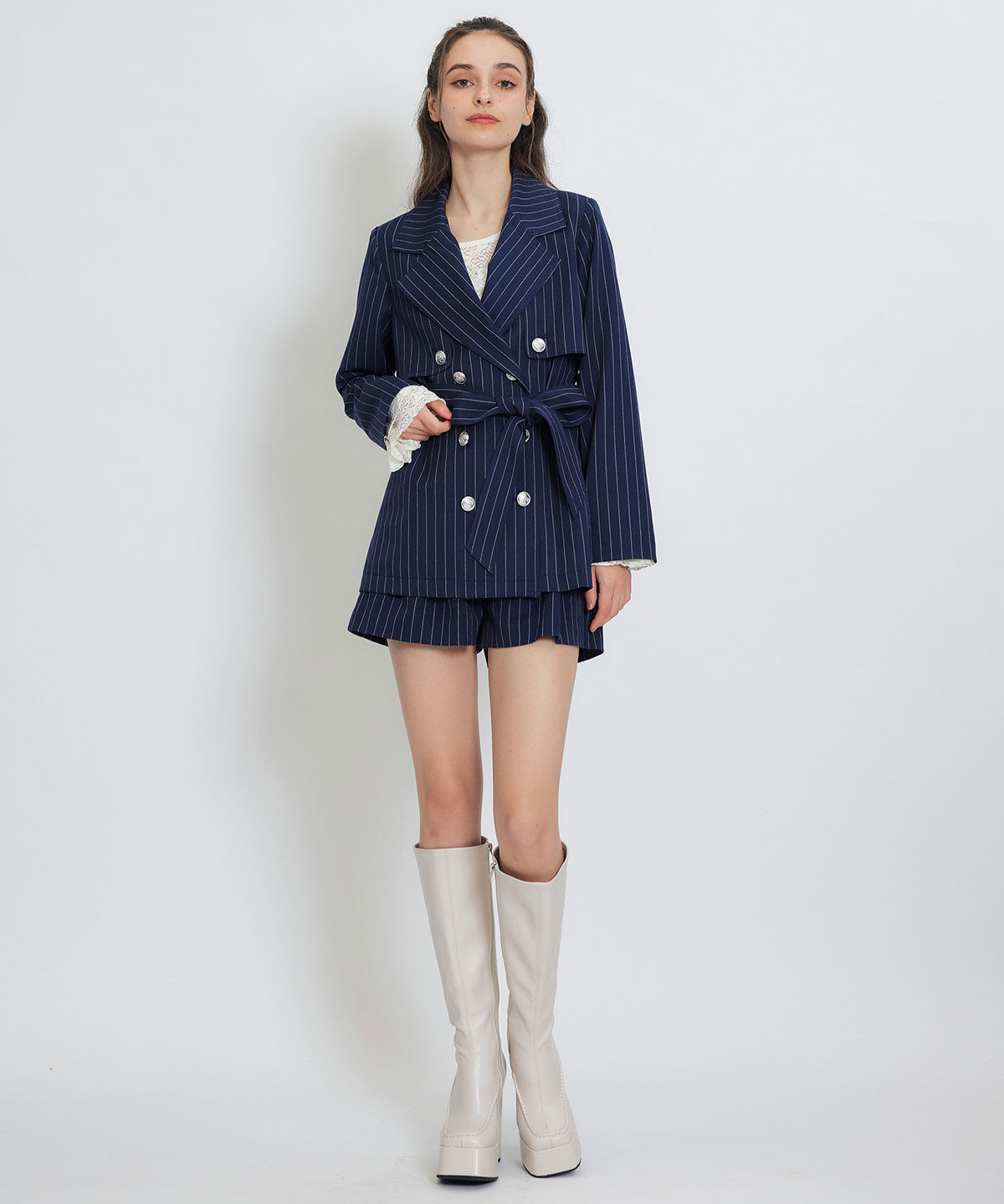 REDYAZEL「ベーシックタックショートパンツ」|キュロット|