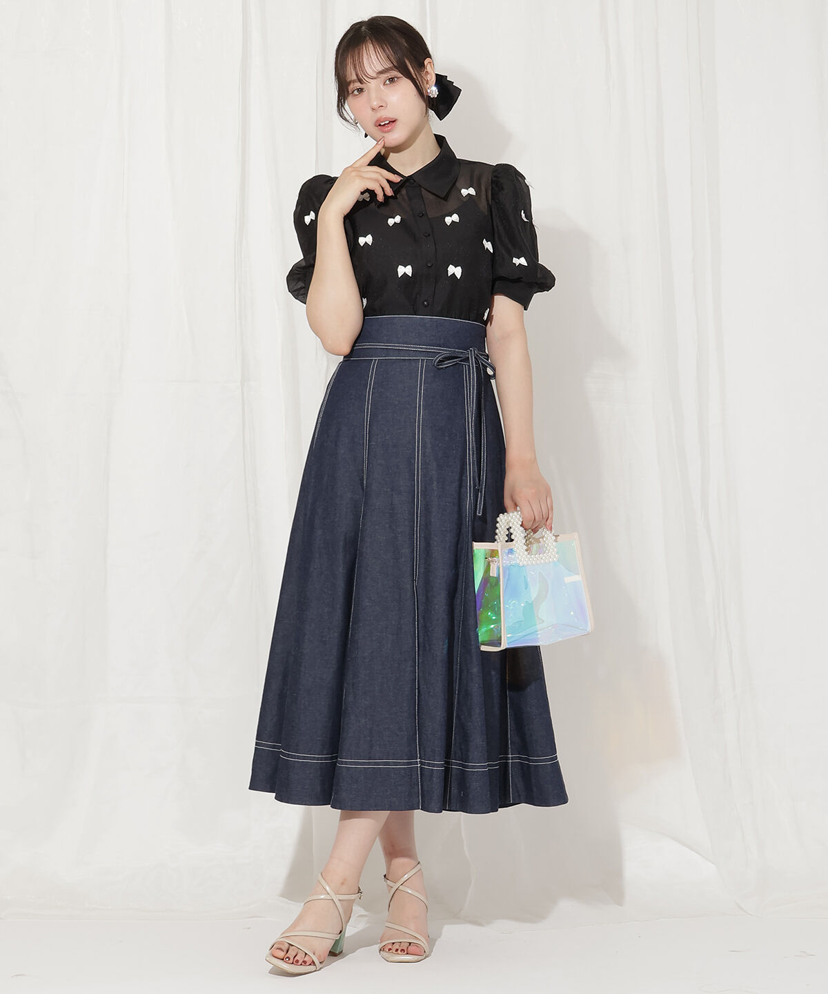 WILLSELECTION「リボンシアーブラウス」|シャツ・ブラウス|